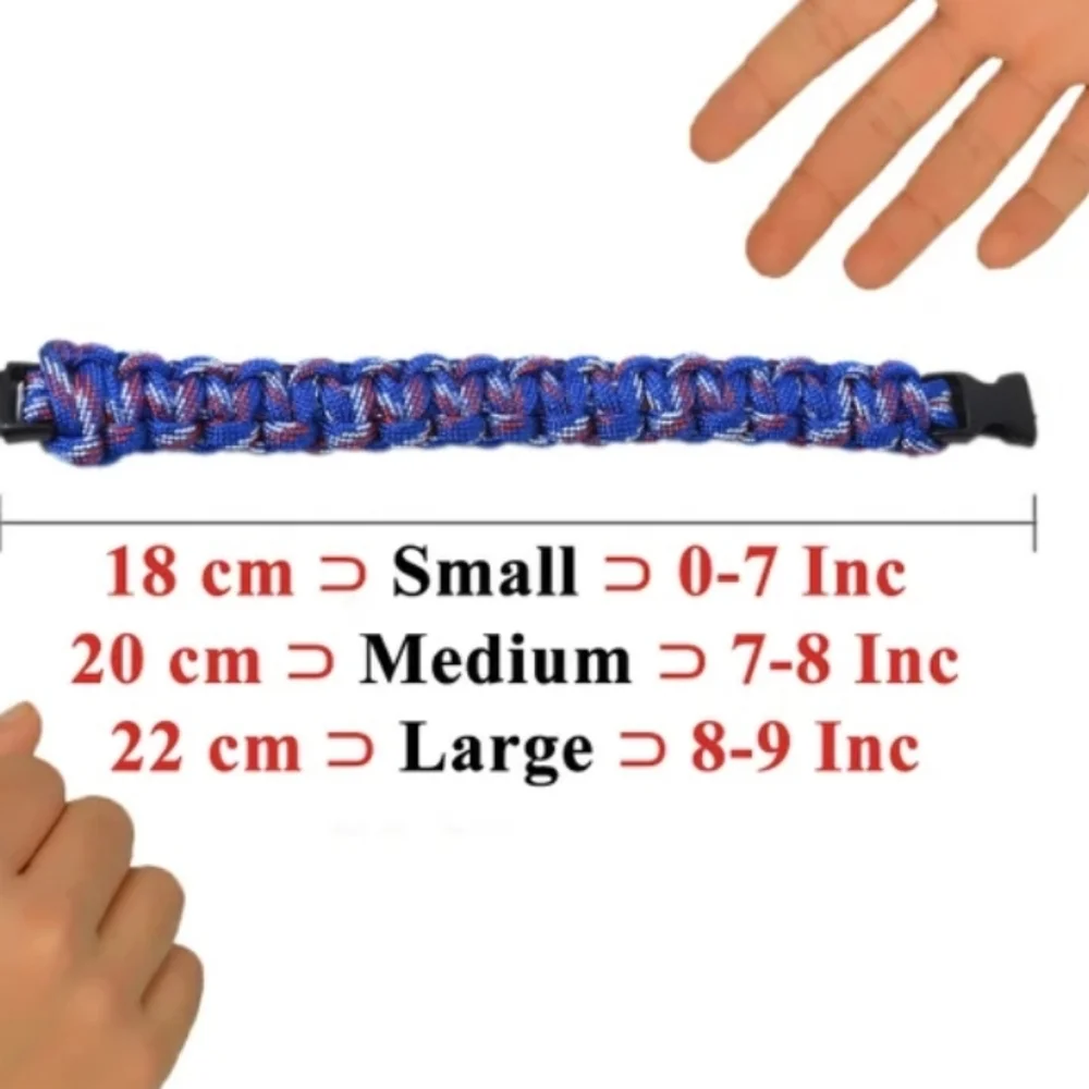Paracord American Flag Bracelet